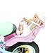 DRBIKE Doll Bike Seat with DIY Decals for Girls Bike Kids Bike Accessories Doll Carrier Fits Standard Sized Dolls and Stuffed Animals Cherry