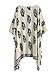 SweatyRocks Women Kimono Vintage Floral Beach Cover Up (Large, Beige)