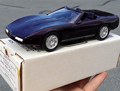 #6577 Ertl/AMT 1992 Corvette Convertible,Black Rose Metallic 1/25 Plastic Promo,Fully Assembled