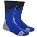 adidas Traxion Impact Football/Baseball Crew Socks, Bold Blue/Black/Light Onix, Large