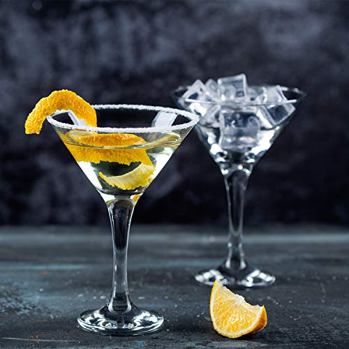 Martini Glasses, Set of 6 (6 oz), Classics 6 Piece Martini Set, Perfect Cocktail Glasses