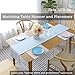 Home Brilliant Lined Linen Square Pillow Cover 18x18 Sky BlueThrow Pillow Cover for Sofa Couch Bench, Light Blue, 18 x 18 inch (45cm)