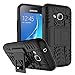 Samsung Galaxy J1 Mini Prime Case Remex Military Tires Leather and Kickstand with Shockproof and Anti-Scratch and Non-Slip Case for Samsung Galaxy J1 Mini Prime (Black)