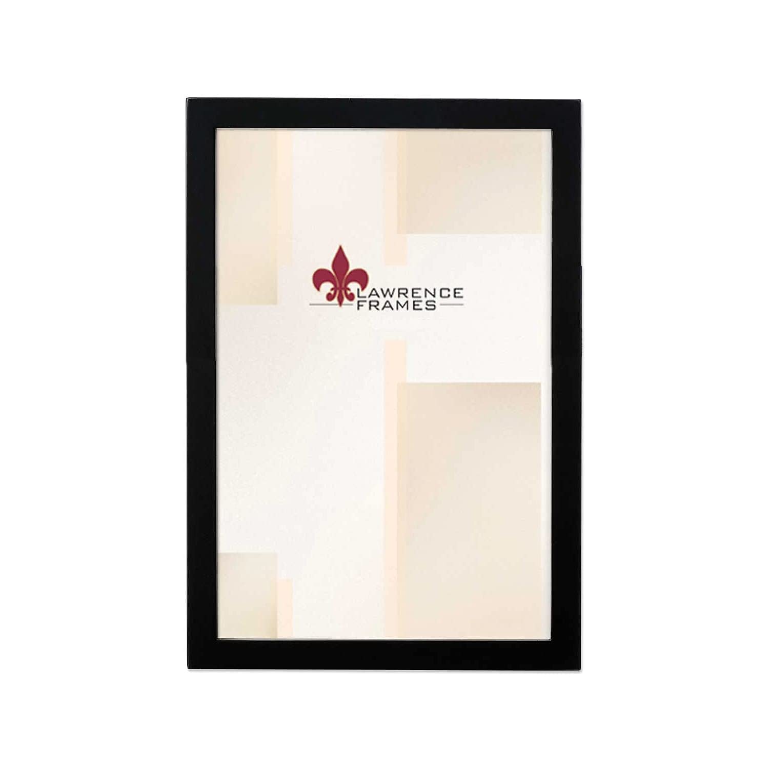 Photo 1 of Lawrence Frames Black Wood Picture Frame, Gallery Collection, 8x12