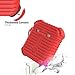 MeanLove AirPods Case, Accessories Kits for Airpods Charging Case, Flex Armor Series AirPods Cover Skin with Keychain/Magnetic Airpods Strap, Red