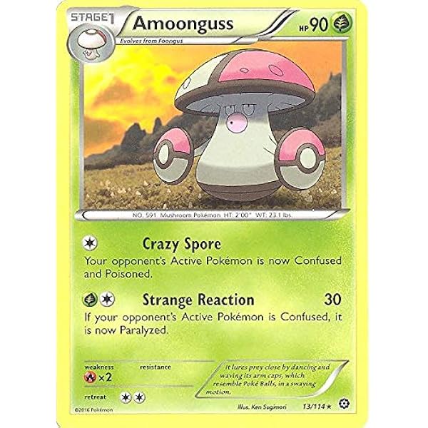 Pokemon Amoonguss 13 114 Xy Steam Siege Toys Games