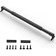 Safoner RV Screen Door Handle Grab Bar Adjustable- Durable Metal and Plastic Crossbar for Camper Entry- Reinforced Trailer Sc