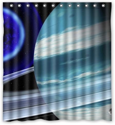 Planets Space Colorful Amazing Custom Waterproof Shower Curtain Bath Curtain 66x72 inches