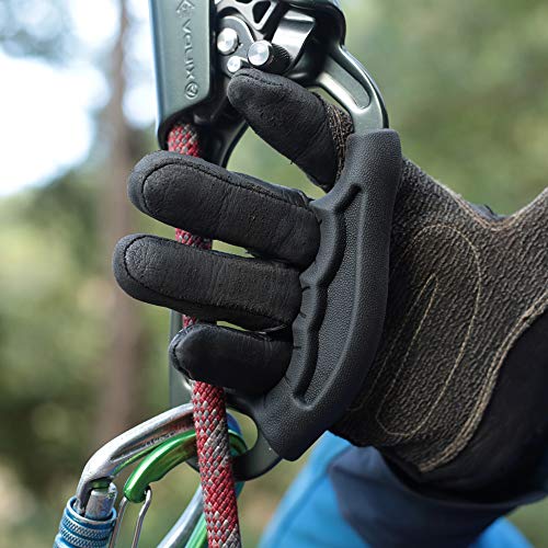 XINDA Climbing Hand Ascender for Arborist Tree Climbing Rigging 8-12mm Rope CE UIAA (Right Hand and Left Hand) (Right-Gray(Upgrade))