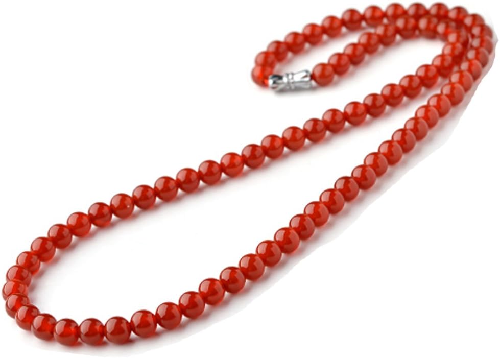 Jan Dee Natural Genuine Semi-Precious Healing Power Agate Crystal Necklace Prayer Beads