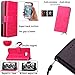 For iPhone 8 Plus Wallet Case,HAOTP Luxury 3D Handmade Bling Crystal Rhinestone Butterfly Floral Lucky Flowers PU Flip Stand Credit Card ID Holders Leather Case for iPhone 7 Plus / 8 Plus (Bling/Purple)