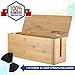 CableRack Bamboo Large Cable Management Box for Amazing Desk Cable Management and Power Strip Box Solutions