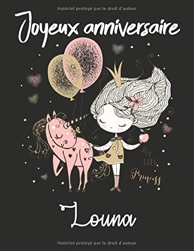 Amazon In Buy Joyeux Anniversaire Louna Cahier De Dessins Carnet De Croquis Personnalise Format Extra Large 1 Pages A Remplir De Croquis Cadeau Unique D Anniversaire Pour Filles Book