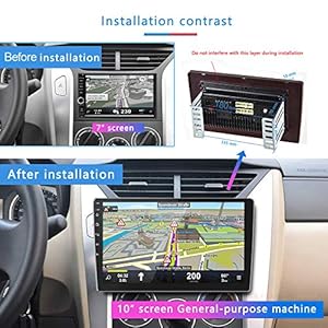 CAMECHO 10 Pollice Android Autoradio GPS Navi 2 Din Bluetooth Autoradio Touch Screen WIFI FM Ricevitore Mobile Mirror… - immagine 3