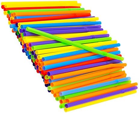 Flexible Straws Value Pack -- 200 Drinking Straws
