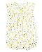 Carter's Baby Girls' Cotton 1-Piece Snap-Up Romper (12 Months, Lemon Print)