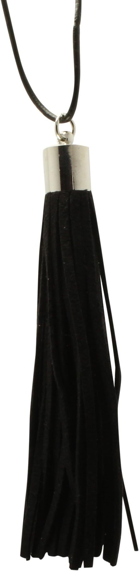 Premium Black Essential Oil Leather Tassel - Aromatherapy Car Diffuser - Hang on Backpack, Purse or Bag