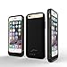 [Apple MFi Certified] iPhone 6 Battery Case Elivebuy® 3100mah Extended Battery Case for iPhone 6 (4.7 inch),Micro USB Input (Black - Purple & Black Bumpers)