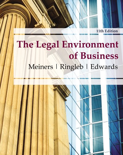 Bundle: The Legal Environment of Business, 11th + WebTutorTM ToolBox for Blackboard Printed Access Card