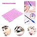 AKStore 100 PCS Disposable Eyelash Brushes Mascara Wands Eye Lash Eyebrow Applicator Cosmetic Makeup Brush Tool Kits (Pink)