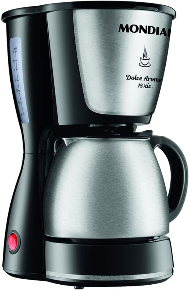 Cafeteira Dolce Arome Inox, Mondial, C-34 JI, Preto/Inox por Mondial