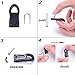eborder 32 Pieces Replacement Zipper Pulls Zipper Tags Zip Fixer for Clothes or Suitcase, Black