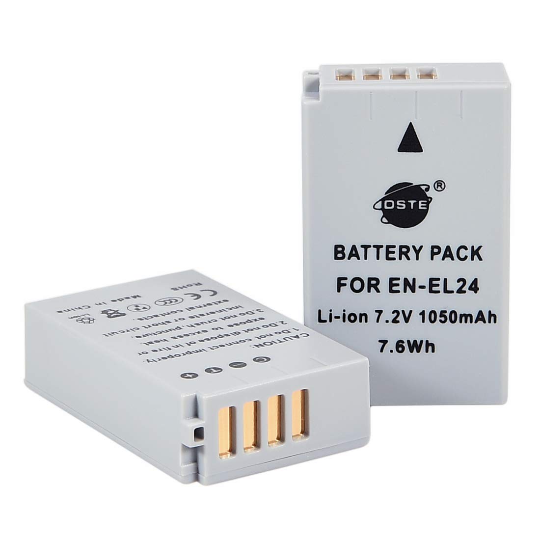 DSTE 2-Pack EN-EL24 Spare Battery Compatible for NIKON EN-EL24 1 J5 Camera