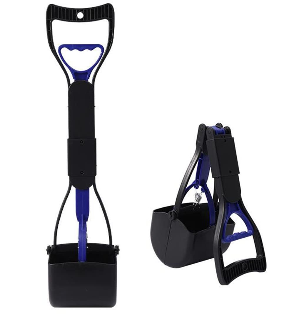 JINGUWU Dog Pooper Scooper, 45CM Long Durable Portable Poop Scoopr for Medium or Small Dogs and Cats, Easy Pick Up for Outdoor Indoor Pet Waste