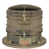 Dioche Feu de position Side Beacon Light, IP68 Solar Side Solar Light Waterproof LED Marine Ship