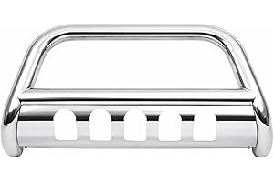 Galaxy Auto 3" Bull Bar for 2004-24 Ford F150 & 2003-17 Ford Expedition - T304 Grade Stainless Steel Bumper Grille Guard (Chr