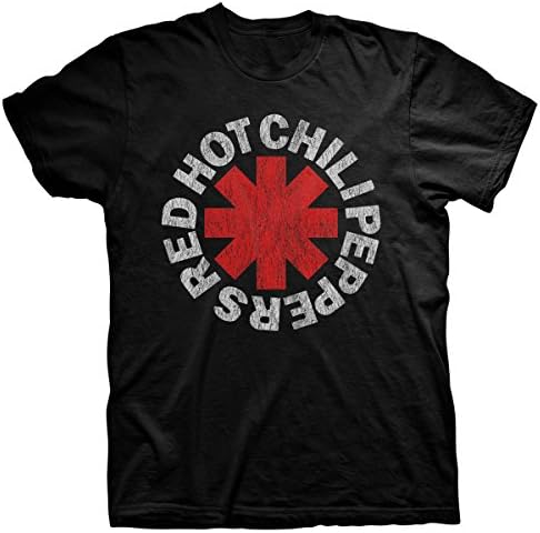 Red Hot Chili Peppers Official T Shirt Classic Black Asterix