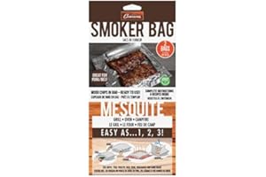 Camerons Smoker Bags - Mesquite Smoking Bags 2 Pack (11" x 12")- Easily Infuse Natural Wood Flavor into Food w/Any Oven or Ba