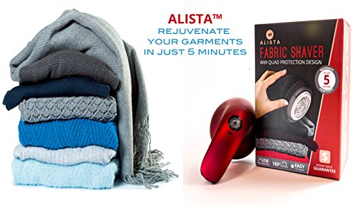 image for ALISTA Electric Rechargeable Fabric Shaver & Lint Remover - Bonus Trav