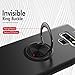 Galaxy Note 9 Case, HONTECH Ultra Thin Soft Silicone 360 Rotating Magnetic Car Mount Ring Holder Kickstand TPU Cover for Samsung Galaxy NOTE9, Black