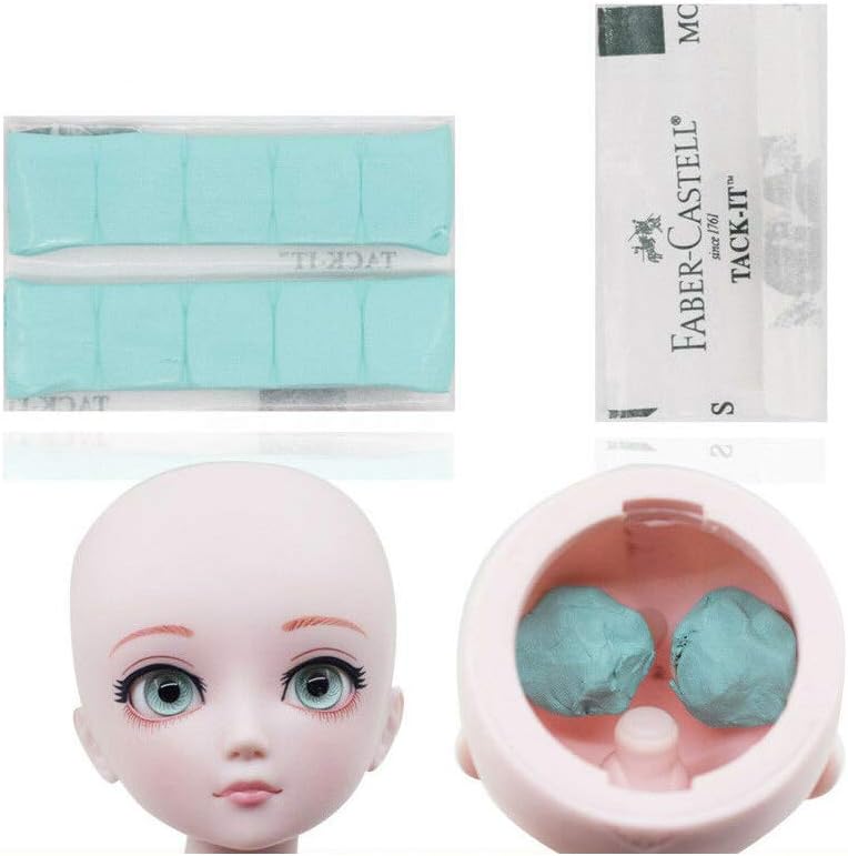 30 Square Eye Fixer Solid Glue Rubber Clay Sticky for BJD SD Doll Eyes DIY