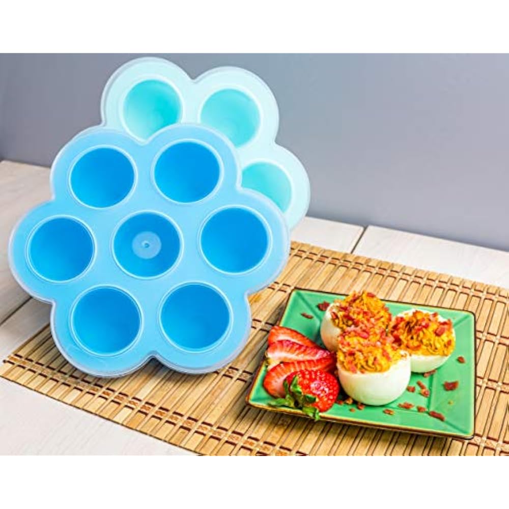 Silicone Cookware Accessories Egg Bites Mold For Instant Pot W/Lid (2