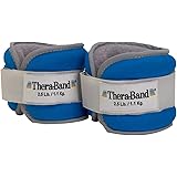 THERABAND Ankle Weights, Comfort Fit Wrist & Ankle Cuff Weight Set, Adjustable Walking Weights for Cardio, Home Workout, Ankl