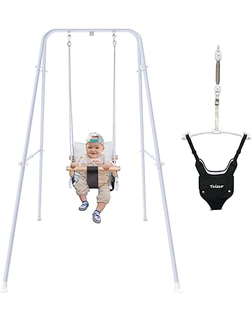 2 in 1 Toddler Swing with Baby Jumper, Jumper for Baby, Baby Swing with Stand, Baby Swing Outdoor Indoor, Toddler Swing Set