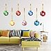 Monoche Decorative Christmas Ball Windows Glass Removable PVC DIY Wall Sticker for Living Room Bedroom Bar Supermarket 50x70cmthumb 1