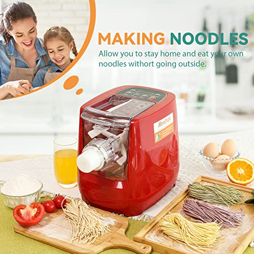 Newhai Electric Pasta Noodle Maker Automatic Pasta Machine with 12 Noodle Shapes to Choose for