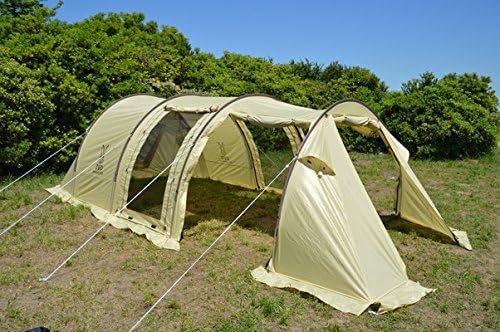 Amazon D O D ドッペルギャンガー アウトドア カマボコテント2 ナチュラム別注 ベージュ ダークブラウン スポーツ アウトドア