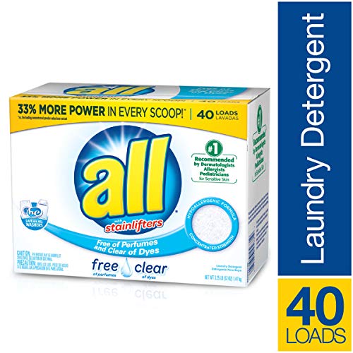 All Powder Laundry Detergent, Free Clear for Sensitive Skin, 52 Ounces, 40 Loads - Image 5