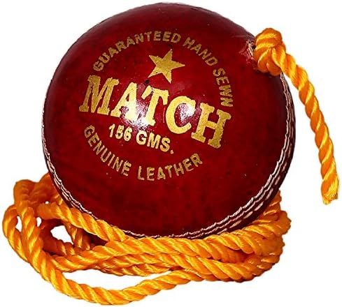 Leather Cricket Ball For Practice and Knocking Cricket Ball With Rope