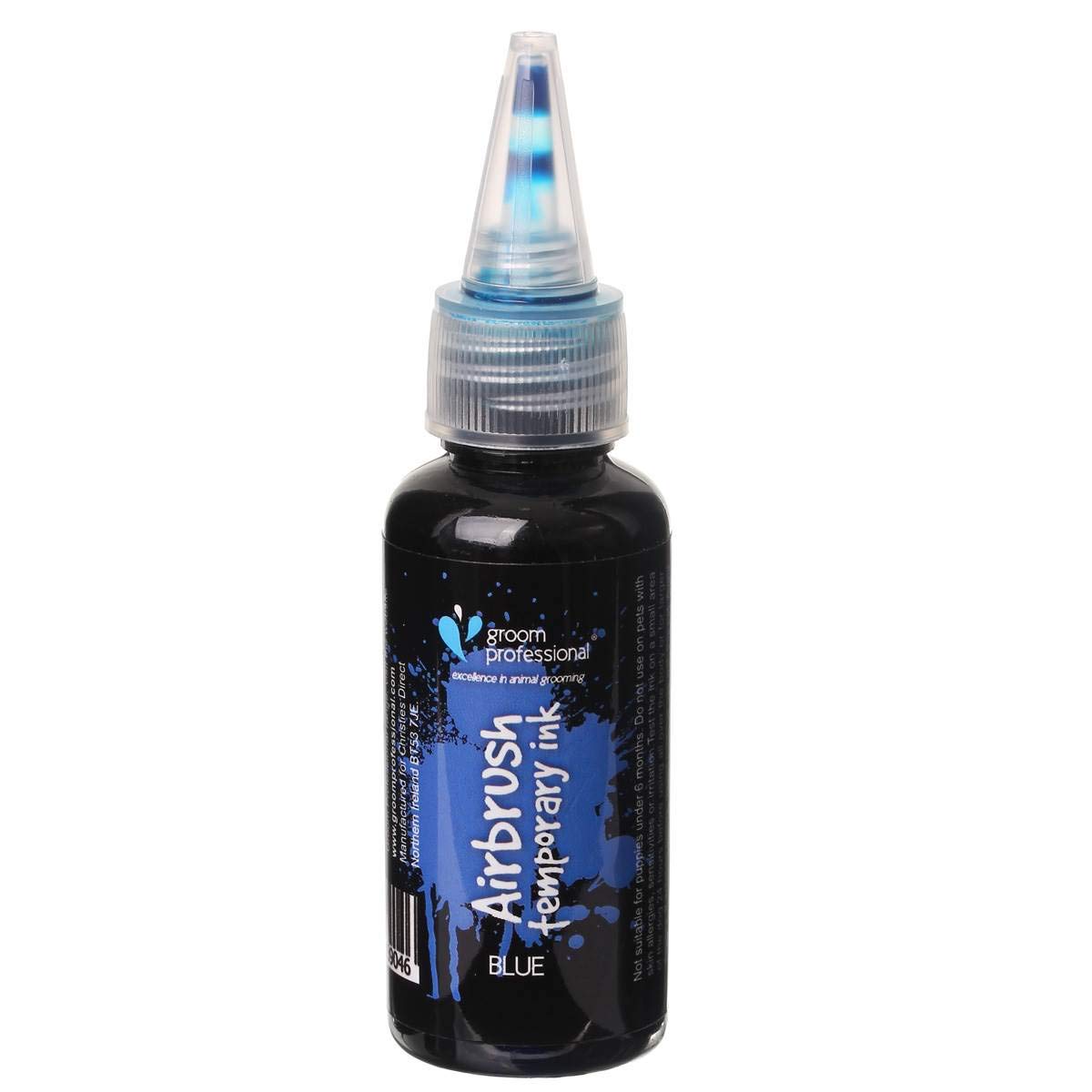 Groom Professional Creative Airbrush Temporary Ink, 30 ml, Blue โ image 1
