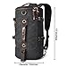 LUXUR Retro Duffel Cylinder Bag 26L Canvas Travel Backpack for Men Hiking Luggage Weekend Bag