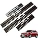 Weigesi Steel Door Sills Scuff Plate for Nissan Rogue 2014-2019 2020 Accessories Black