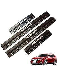 Acero inoxidable umbrales de puerta embellecedor para Nissan Rogue 2014   2018 negro