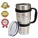 Romatlink 30 oz Stainless Steel, Vacuum, Double Wall Handle, Slide Spill Proof Lid (BPA Free) Travel Insulated Tumbler, KA, s1