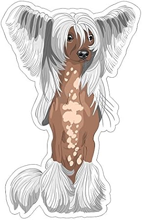 Amazon Com Js Artworks Hairless Chinese Crested Dog Vinyl Bumper