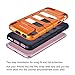 iPhone 7 case Combo,Tranesca Double Layer Heavy Duty Bumper case with Detachable Inner Shell (Sunset Orange)-Also Includes one Backup Inner Shell